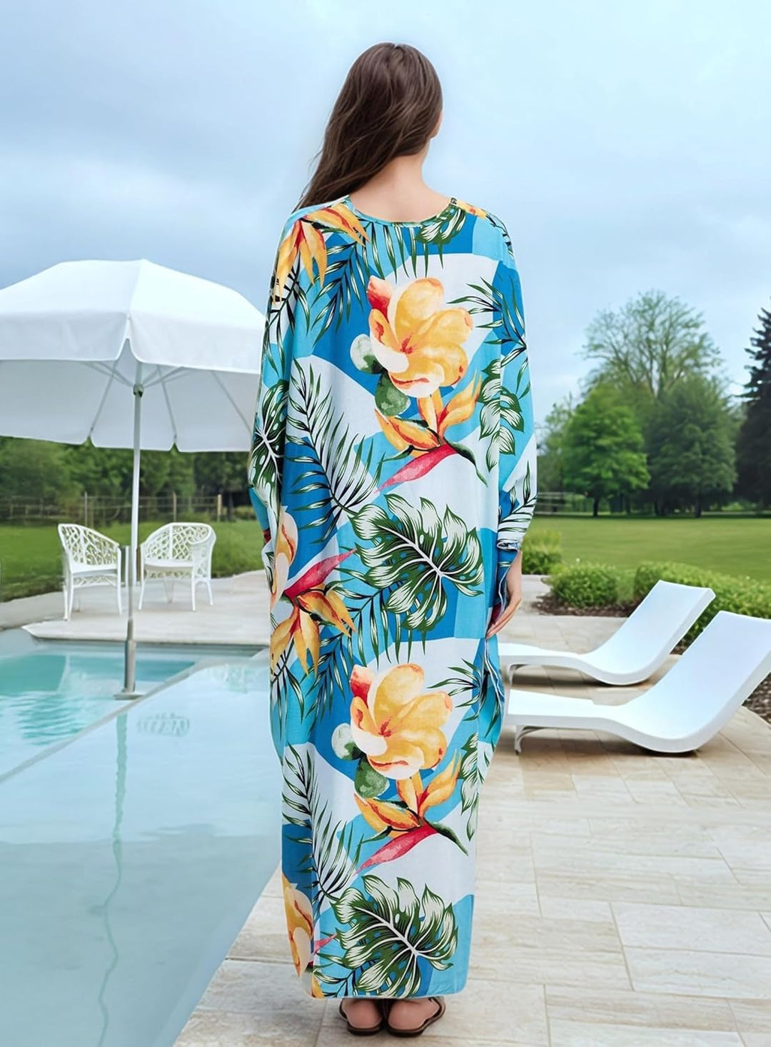 Maya Tropical Loose, Casual Kaftan - AU 8-20