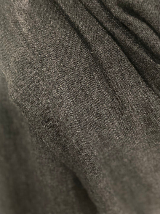 Charcoal Grey Julian Oversized Cashmere Hand Woven Travel Wrap