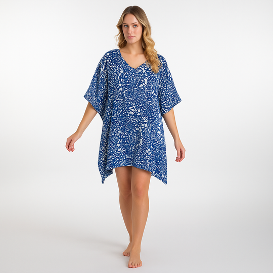 Blue animal Tunic/ Top OFSA AU 12-24