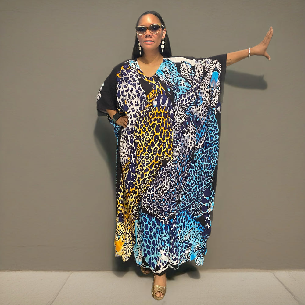 Enchanted seresa  cotton rayon Kaftan Sizes Available AU 22-32