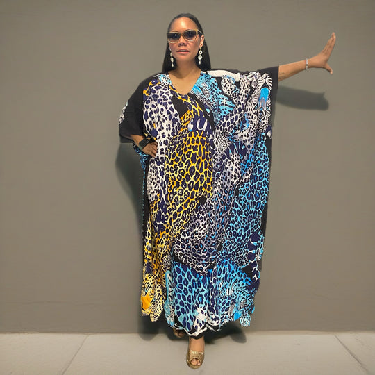 Enchanted seresa  cotton rayon Kaftan Sizes Available AU 22-32