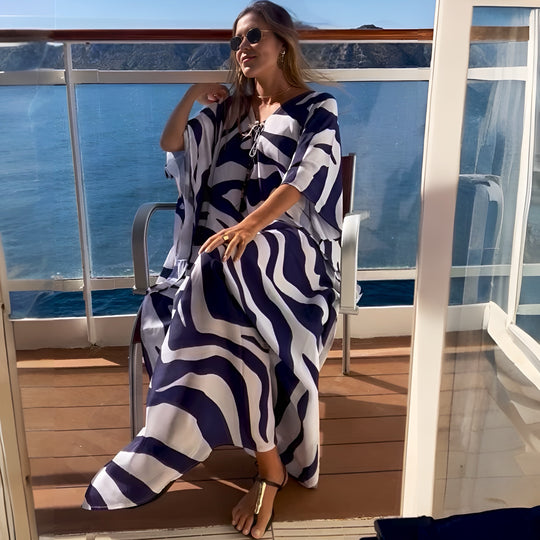 Coco Bella Silk Mix Front Tie Kaftan 12-20-More designs available