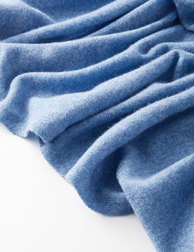 Blue Julian 100% Knitted Cashmere Extra large Travel Wrap