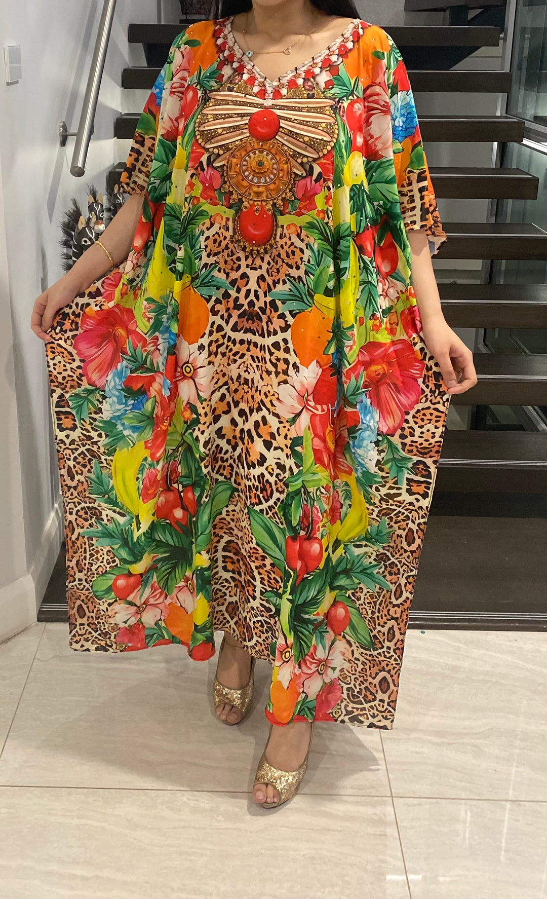 Mia embellished kaftan Maxi AU 12-20