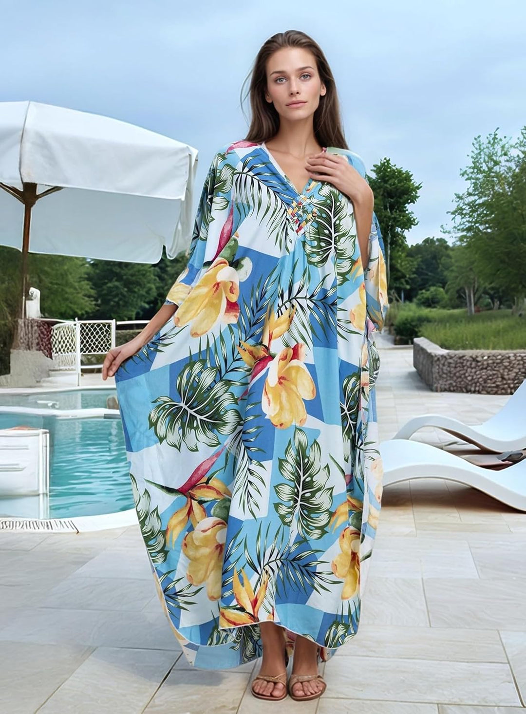 Maya Tropical Loose, Casual Kaftan - AU 8-20