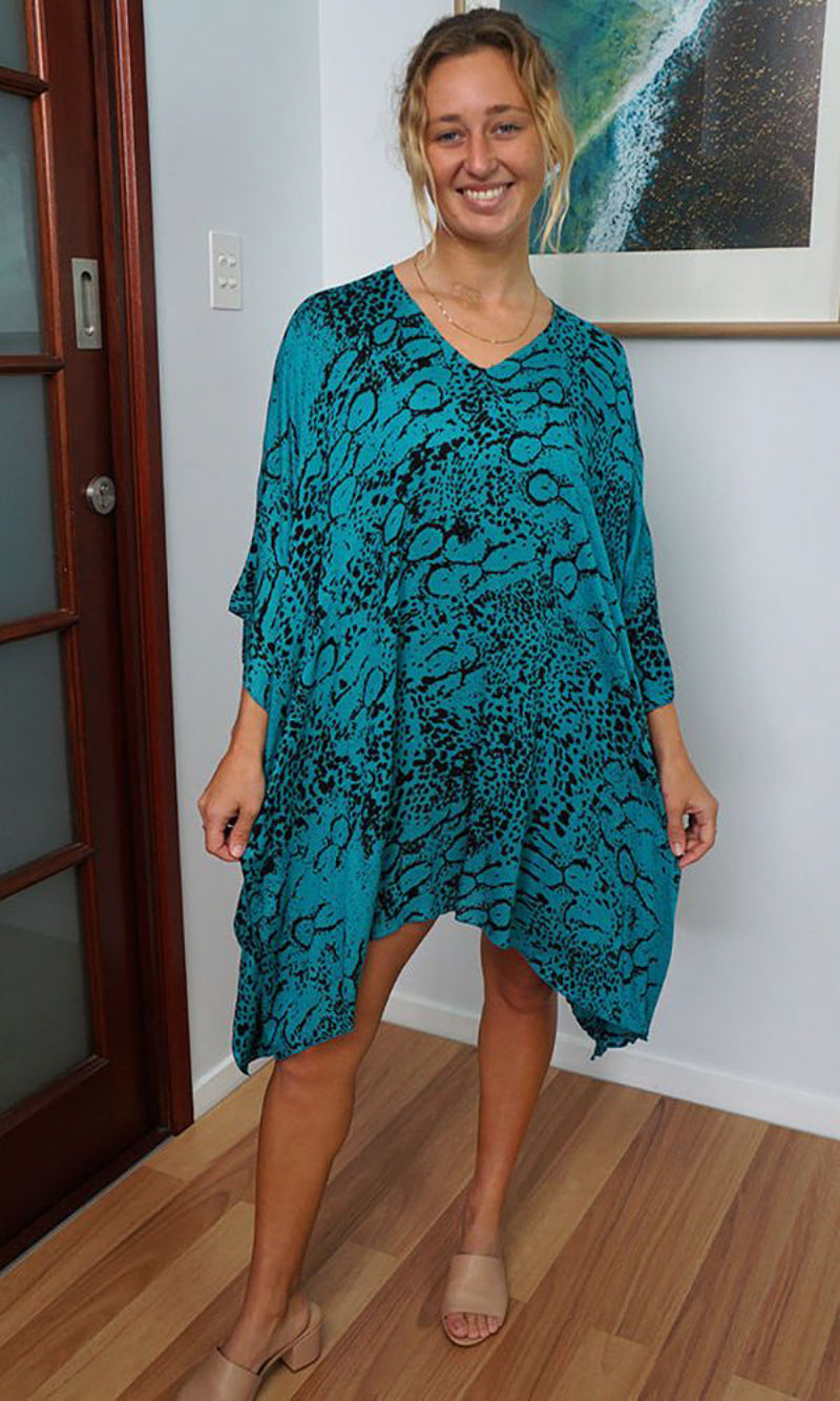 Maya Rayon Tunic Short Animal One Size AU 12-26-More Styles Available