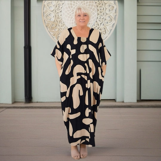 Maya Luxe Kaftan Dress -One Size AU 10-30