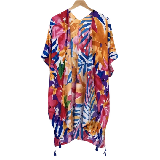 Kyra Abstract Tassel Open Kimono Free Size AU 10-24