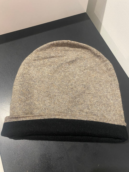 Julian Pure Cashmere Reversible Soft & Warm Beanie /Cap