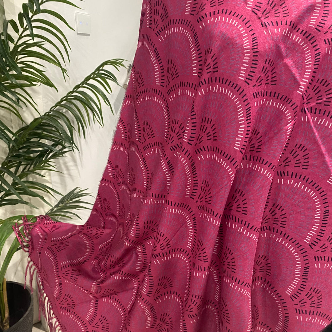 DEIA Pink  Cashmere blend Scarf