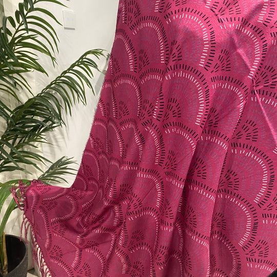 DEIA Pink  Cashmere blend Scarf