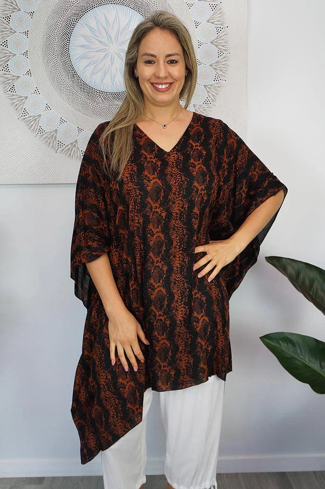 Rayon Maya Tunic Short Kaftan Top-More styles available
