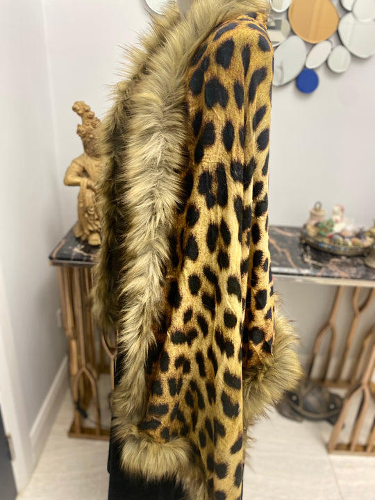 Pure Cashmere Julian Faux Fur Wrap Shawl