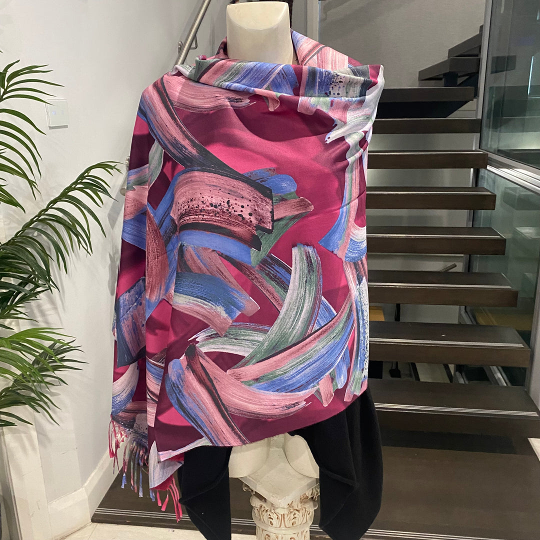 DEIA Pink Fusion Cashmere blend Scarf