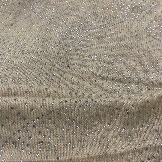 Julian 100% Cashmere Knitted Oversized  Swarovski Crystals Wedding Wrap Ivory