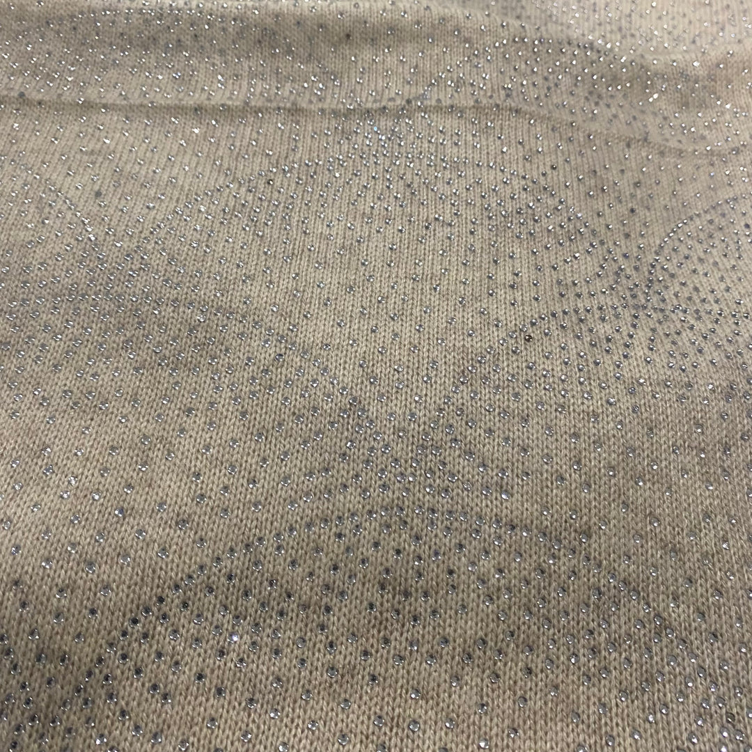 Julian 100% Cashmere Knitted Oversized  Swarovski Crystals Wedding Wrap Ivory