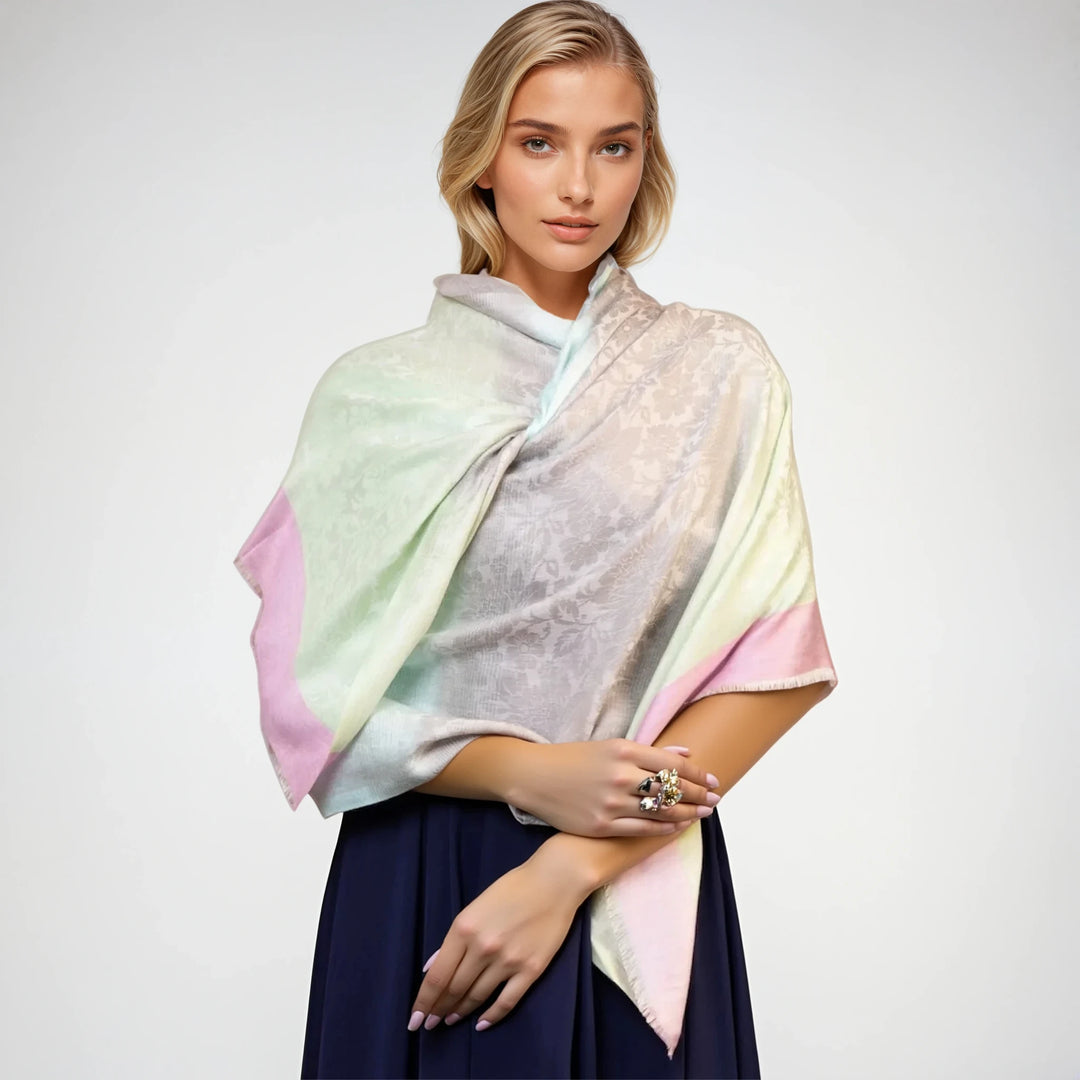 Julian Wool Silk Blend Wrap/ Scarf