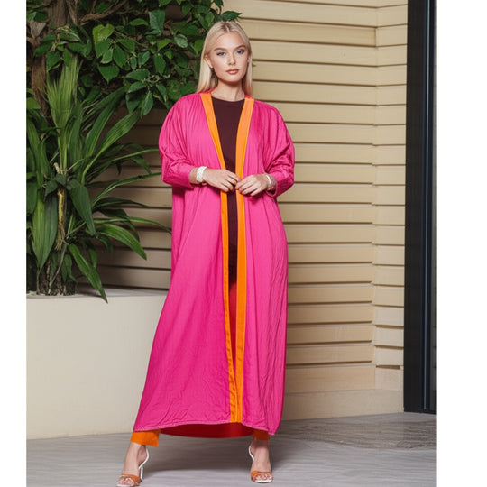 Mia Handmade Fuchsia Cotton Kimono Jacket O/S AU 10-18