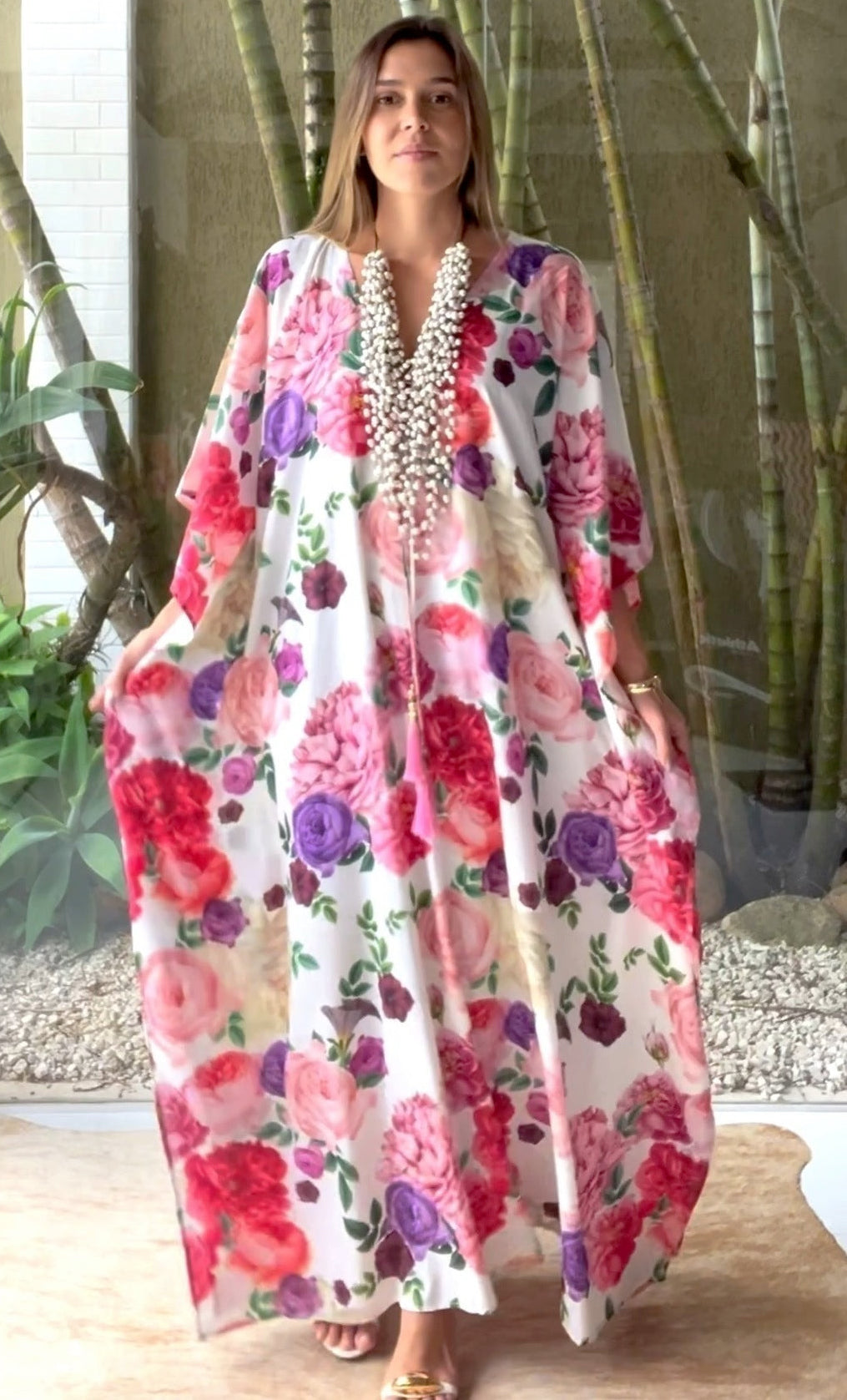 Coco Bella Silk Mix Front Tie Kaftan 12-20-More designs available