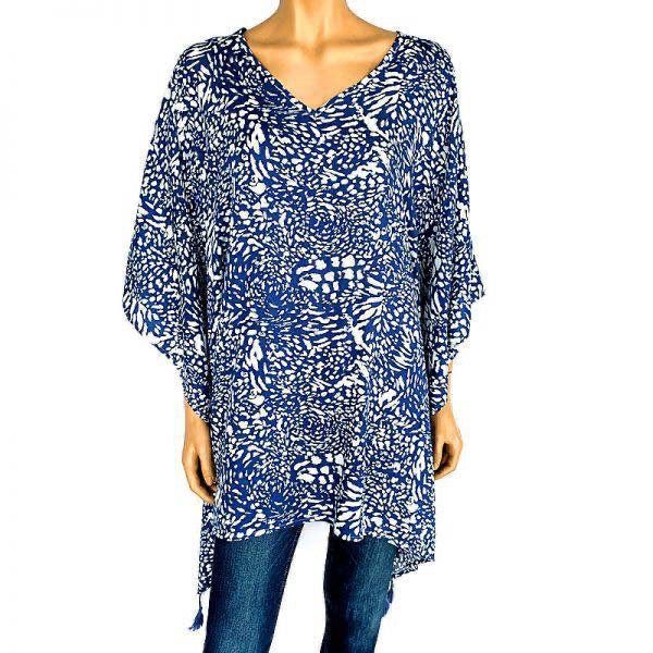 Blue animal Tunic/ Top OFSA AU 12-24