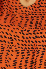 Rust Beans Maya Short Top Tunic One Size 14-26