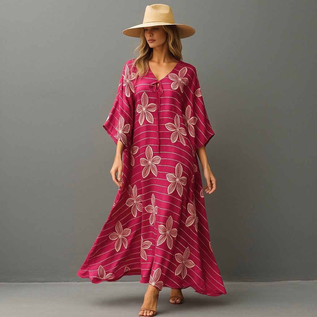 Maya Vibe Bohemian Cotton kaftan-Sizes Available AU 12-30