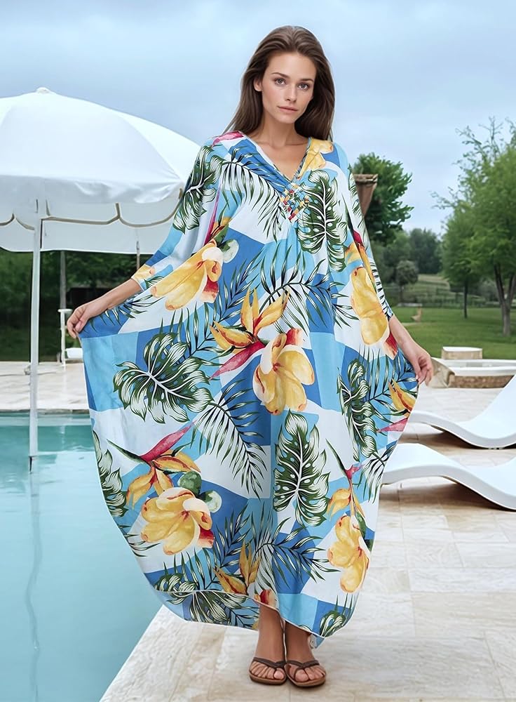 Maya Tropical Loose, Casual Kaftan - AU 8-20