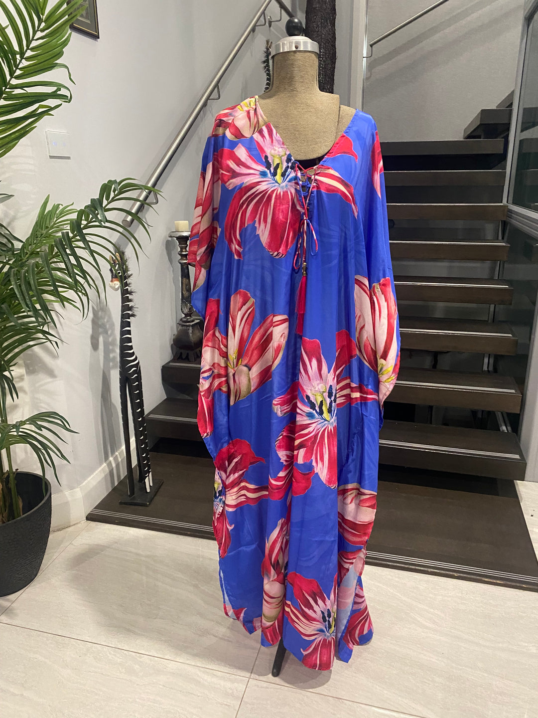 Purple de flora Coco Bella kaftan Resort Wear