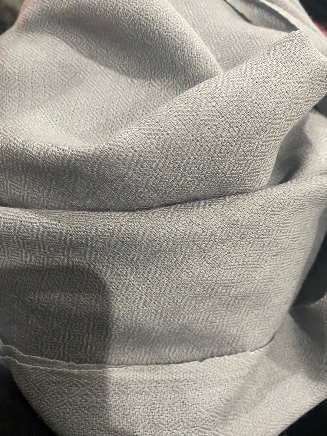 Julian 100% Ultra fine Pashmina cashmere oversized scarf/ wrap/ shawl-Grey