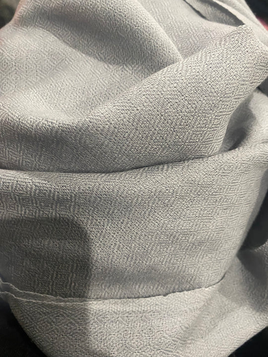 Julian 100% Ultra fine Pashmina cashmere oversized scarf/ wrap/ shawl-Grey