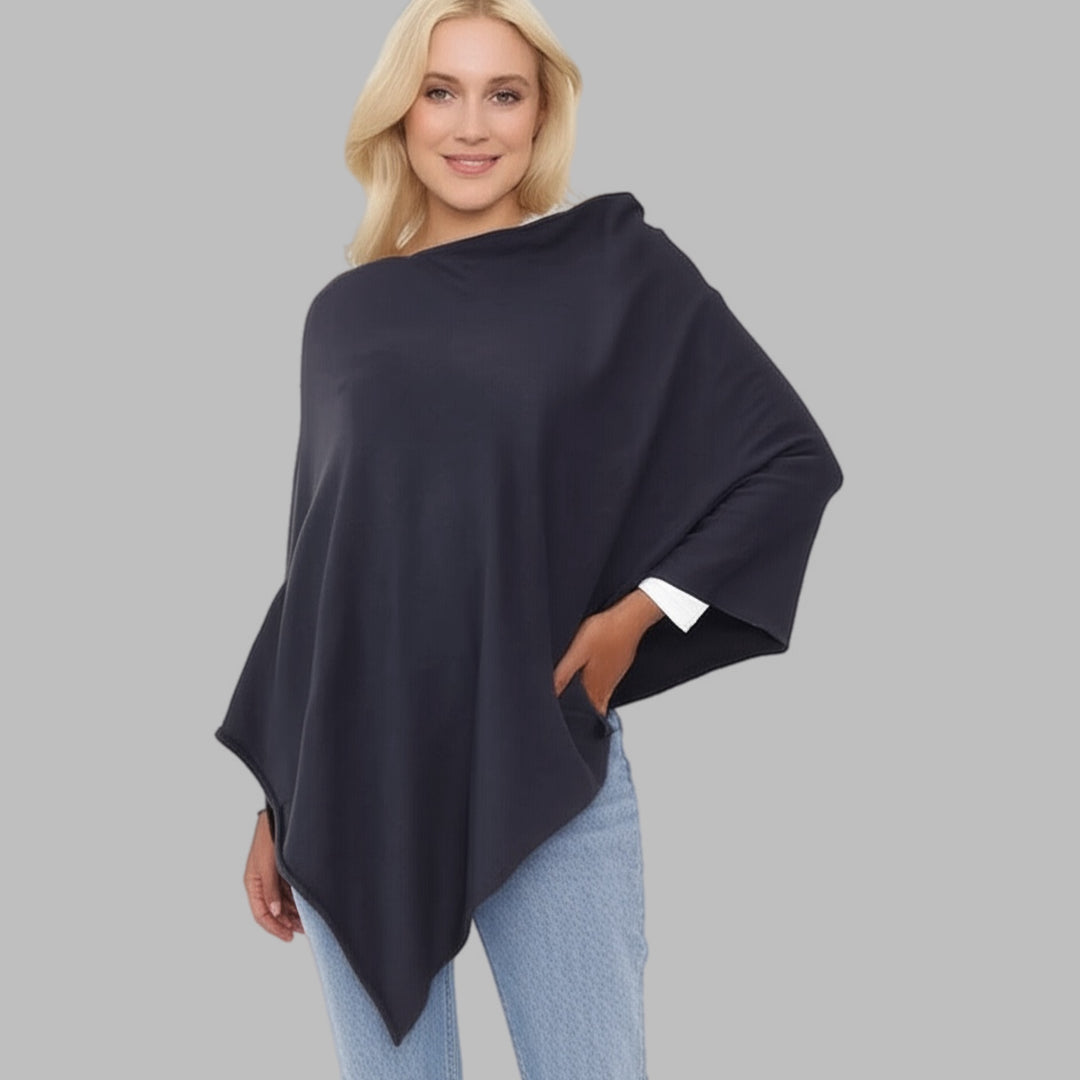 RITZY Wool Blend Poncho-More Colours Available