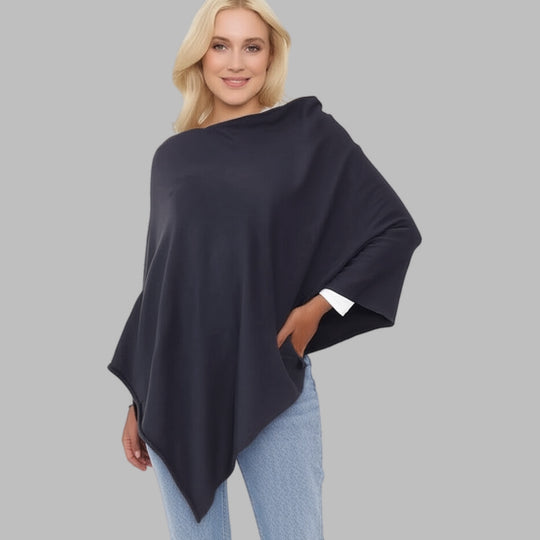 RITZY Wool Blend Poncho-More Colours Available