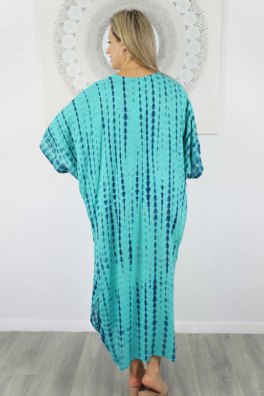 Green Maya Kaftan one size fits AU 12-26