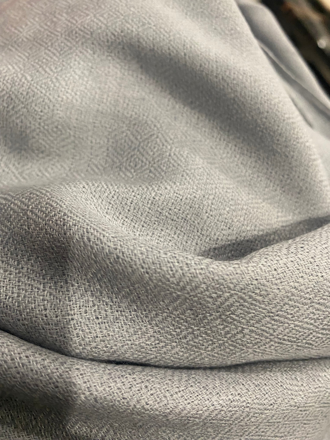 Julian 100% Ultra fine Pashmina cashmere oversized scarf/ wrap/ shawl-Grey