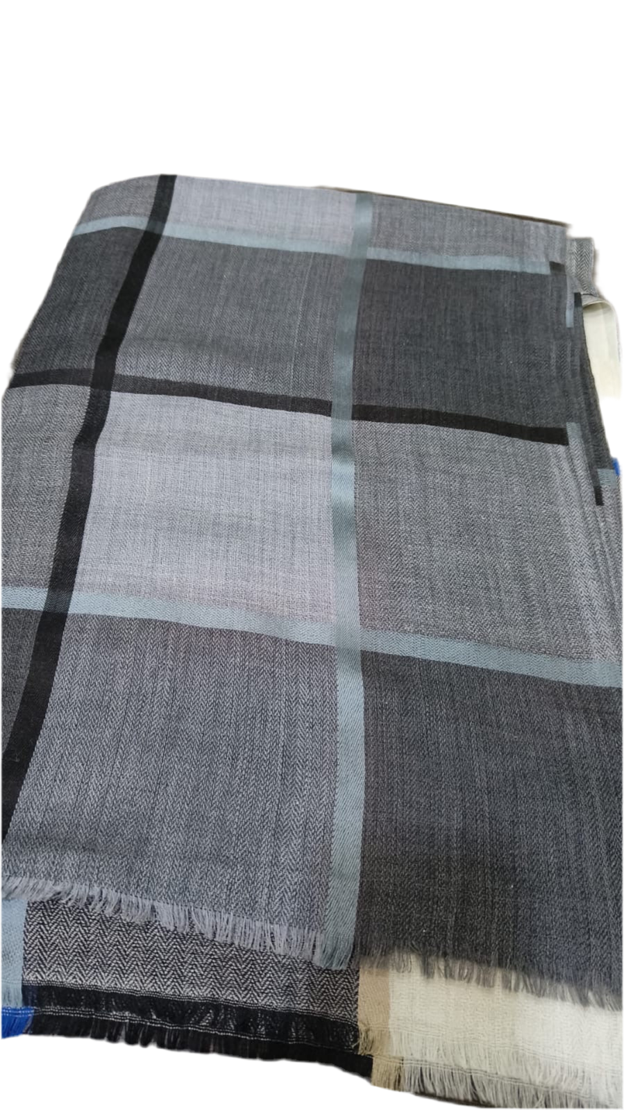 Grapite Unisex Cashmere Julian Scarf- Grey Black