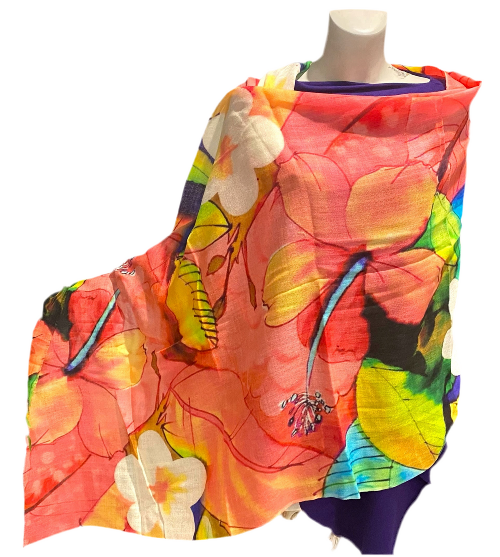 Enchante d Flora 100% Cashmere Julian Scarf /Wrap