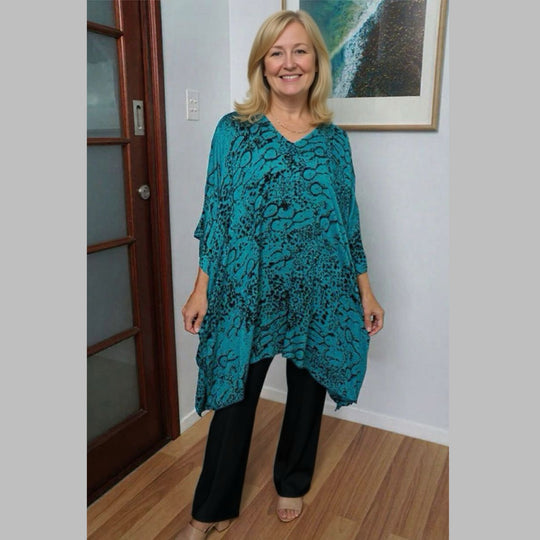 Maya Rayon Tunic Short Animal One Size AU 12-26-More Styles Available