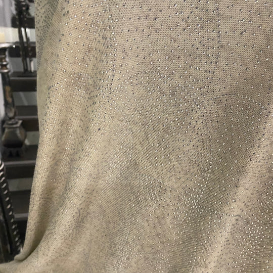 Julian 100% Cashmere Knitted Oversized  Swarovski Crystals Wedding Wrap Ivory