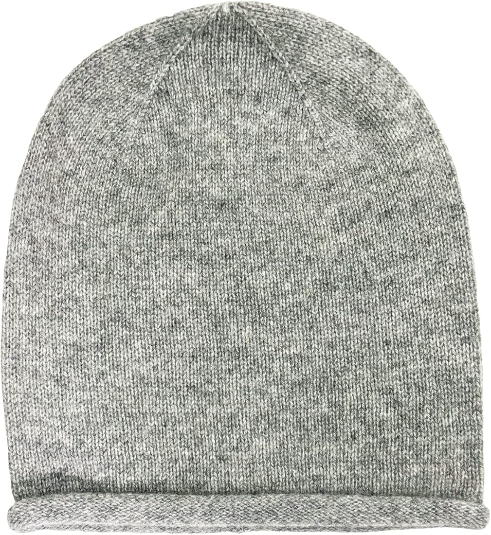 Julian Pure Cashmere Reversible Soft & Warm Beanie /Cap