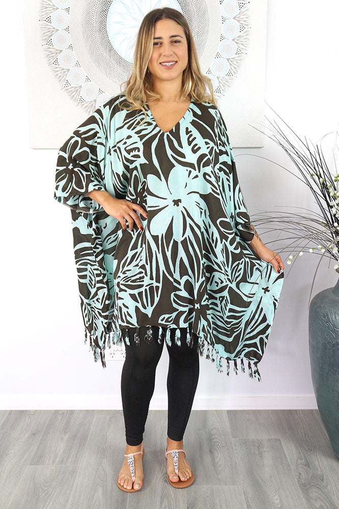Maya Top Tunic Cover up Kaftan O/S 14-26-More styles available