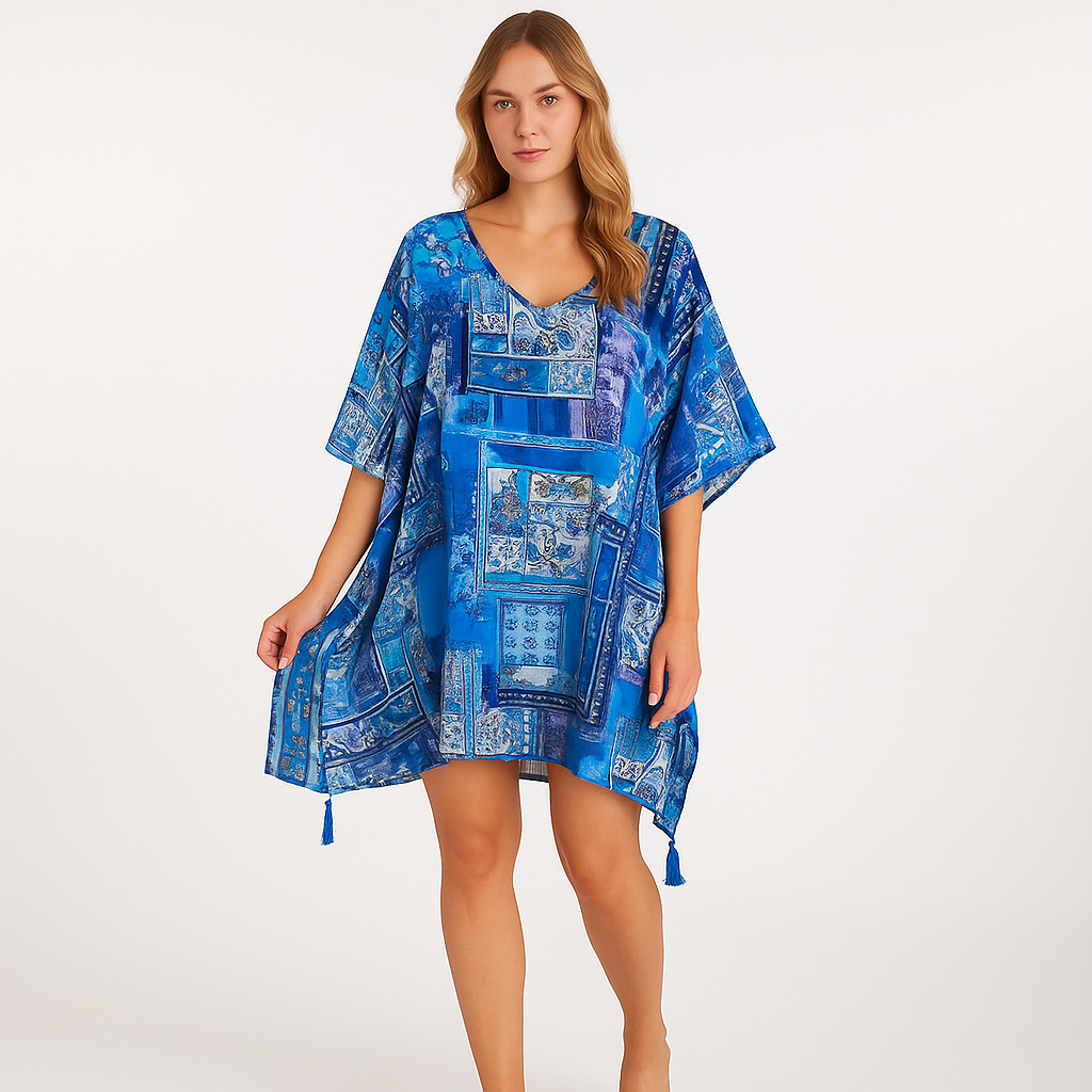 Maya Blue Breezy Tunic/ Top OFSA AU 12-24