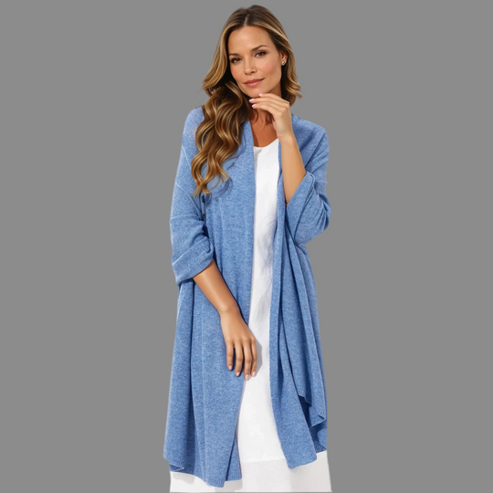 Blue Julian 100% Knitted Cashmere Extra large Travel Wrap