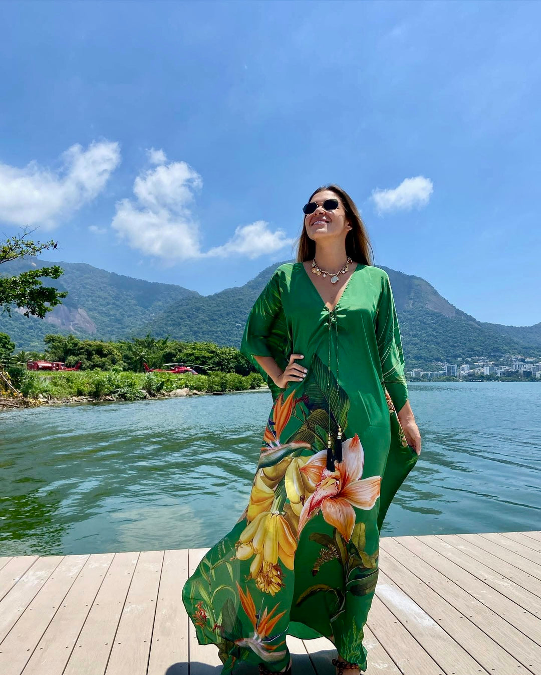 Coco Bella Silk Mix Front Tie Kaftan 12-20-More designs available