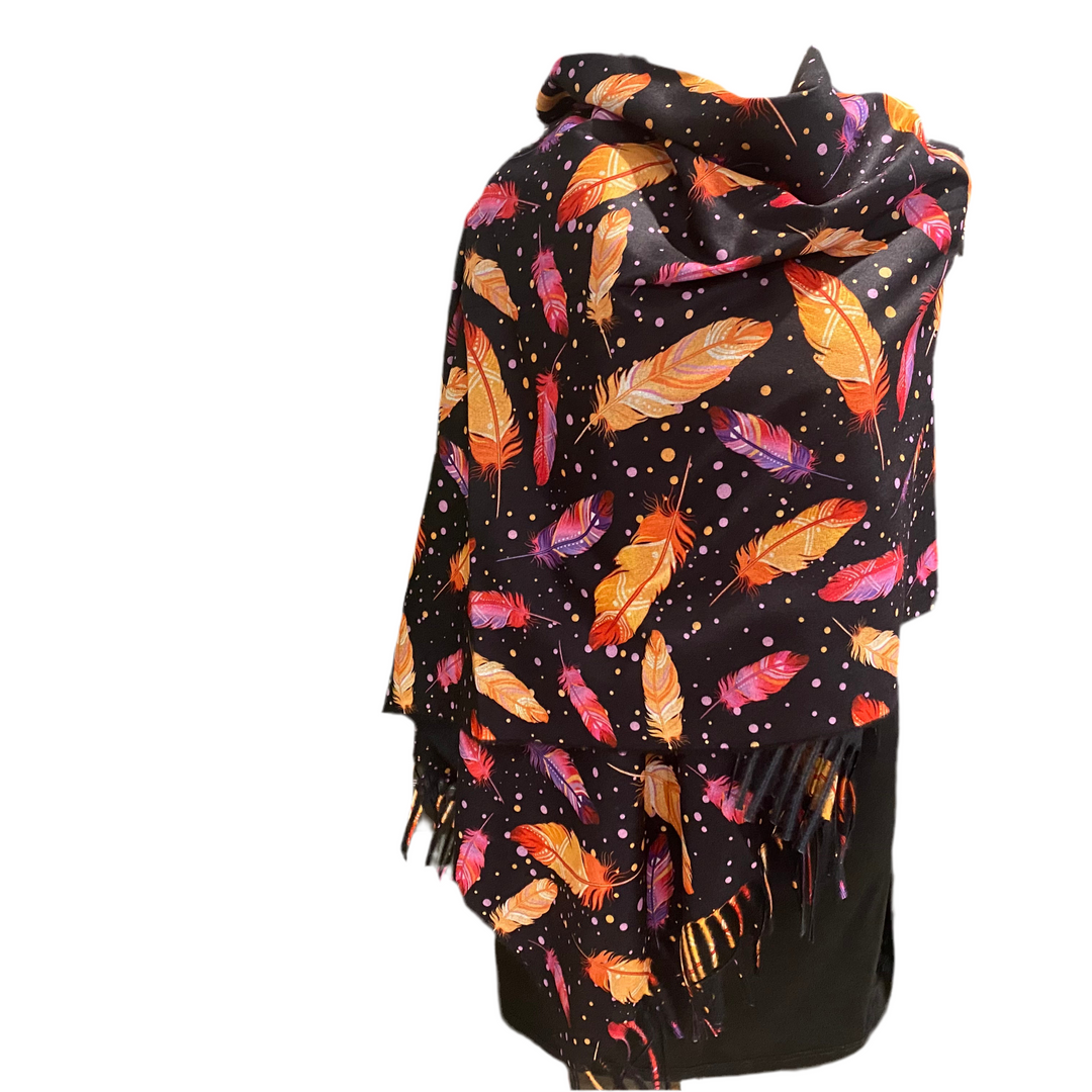DEIA Feathers Cashmere Blend Scarf