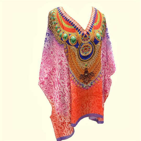 Tropicana Kyra Viscose Silk Embellished Top AU 12-20