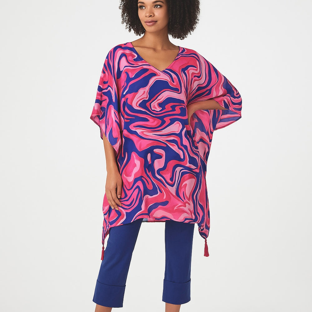 Maya Pretty in Pink Kaftan Tunic/ Top OFSA AU 12-24