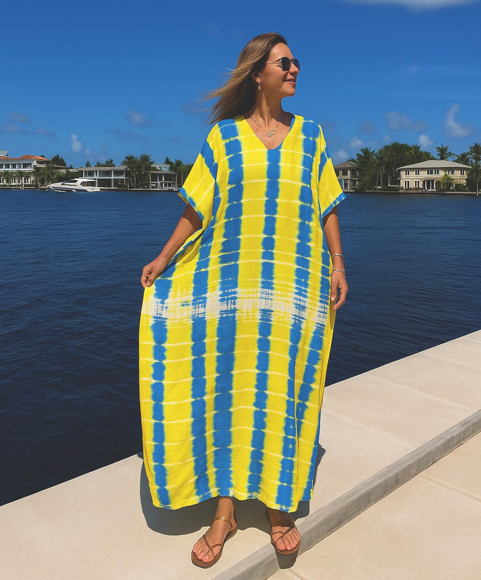 Mia Tie dye Loose, Cotton Kaftan AU 8-16