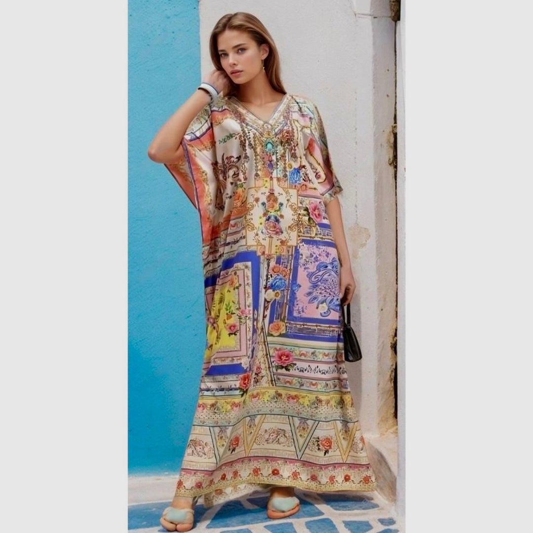 Mia Embellished Kaftan Dress