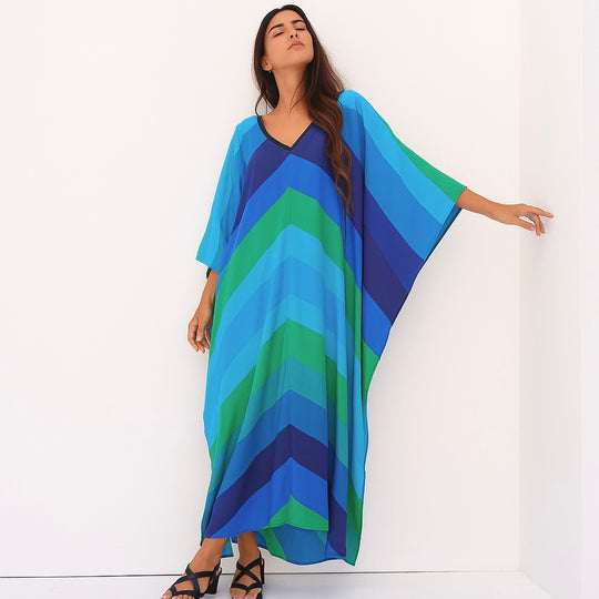 Maya Glore Bohemian Cotton Rayon kaftan - Sizes Available AU 14-30