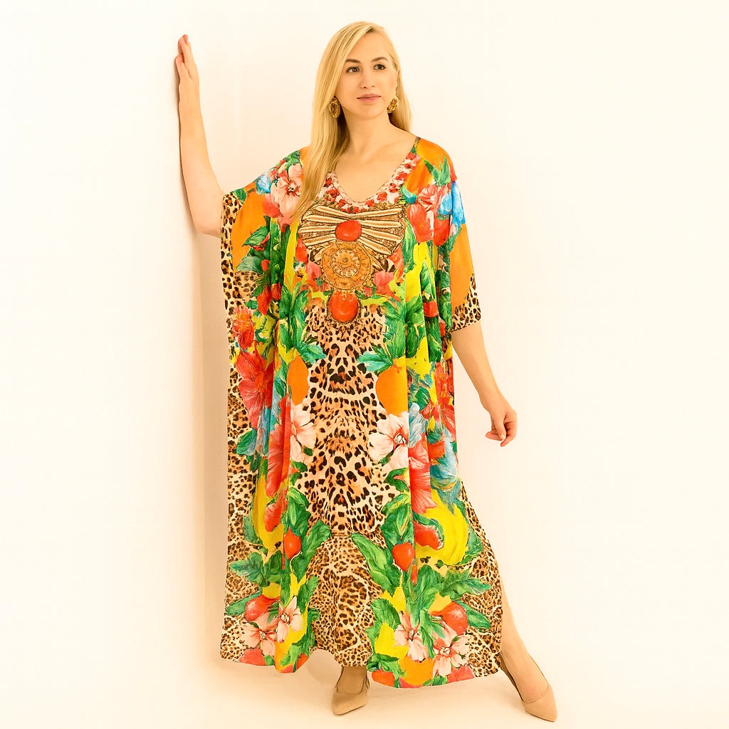 Mia embellished kaftan Maxi AU 12-20